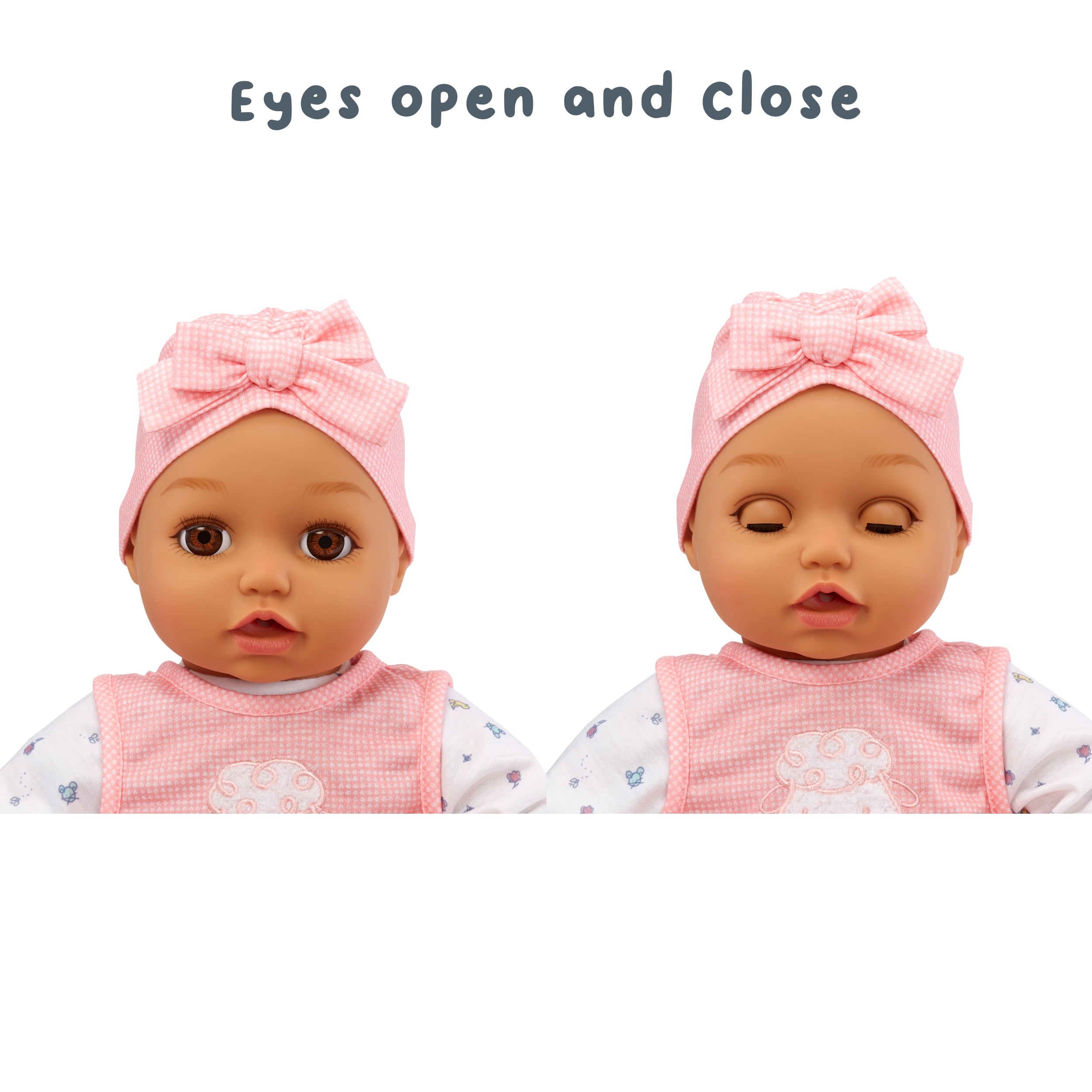 Baby Born My Real Baby Doll Ava, Light Brown Eyes, Soft-Bodied, Kids Ages 3+, Sounds, Drinks & Wets, Cries