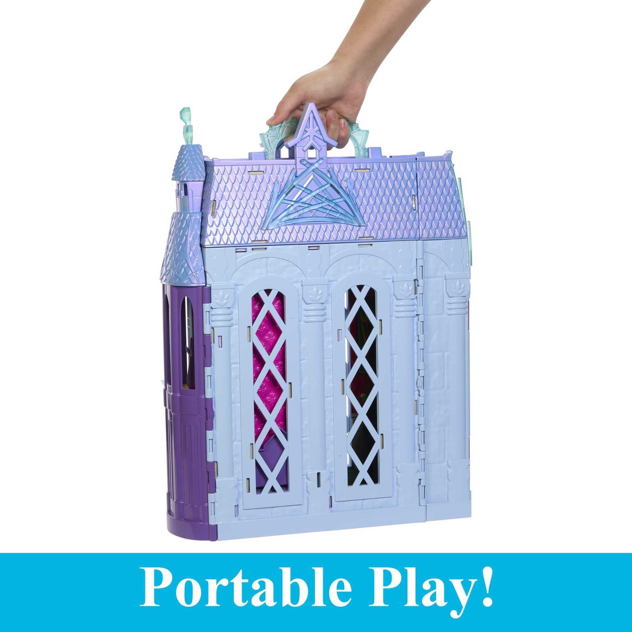 Disney Frozen Arendelle Castle Dollhouse with Elsa Fashion Doll, 4 Play Areas and 15 Accessories