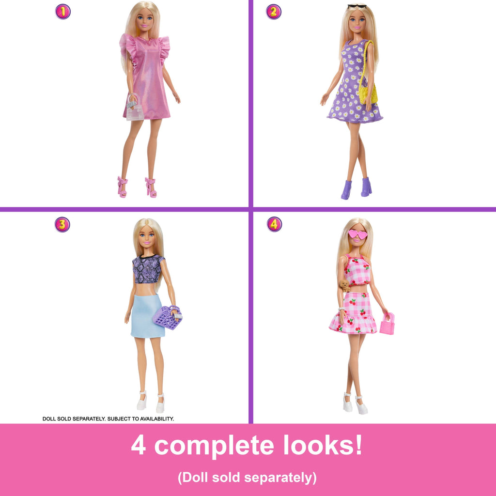 Barbie Dream Closet Toy Playset with Clothes & Accessories, 3-ft-Wide with 25+ Pieces