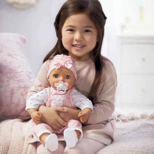 Baby Born My Real Baby Doll Ava, Light Brown Eyes, Soft-Bodied, Kids Ages 3+, Sounds, Drinks & Wets, Cries