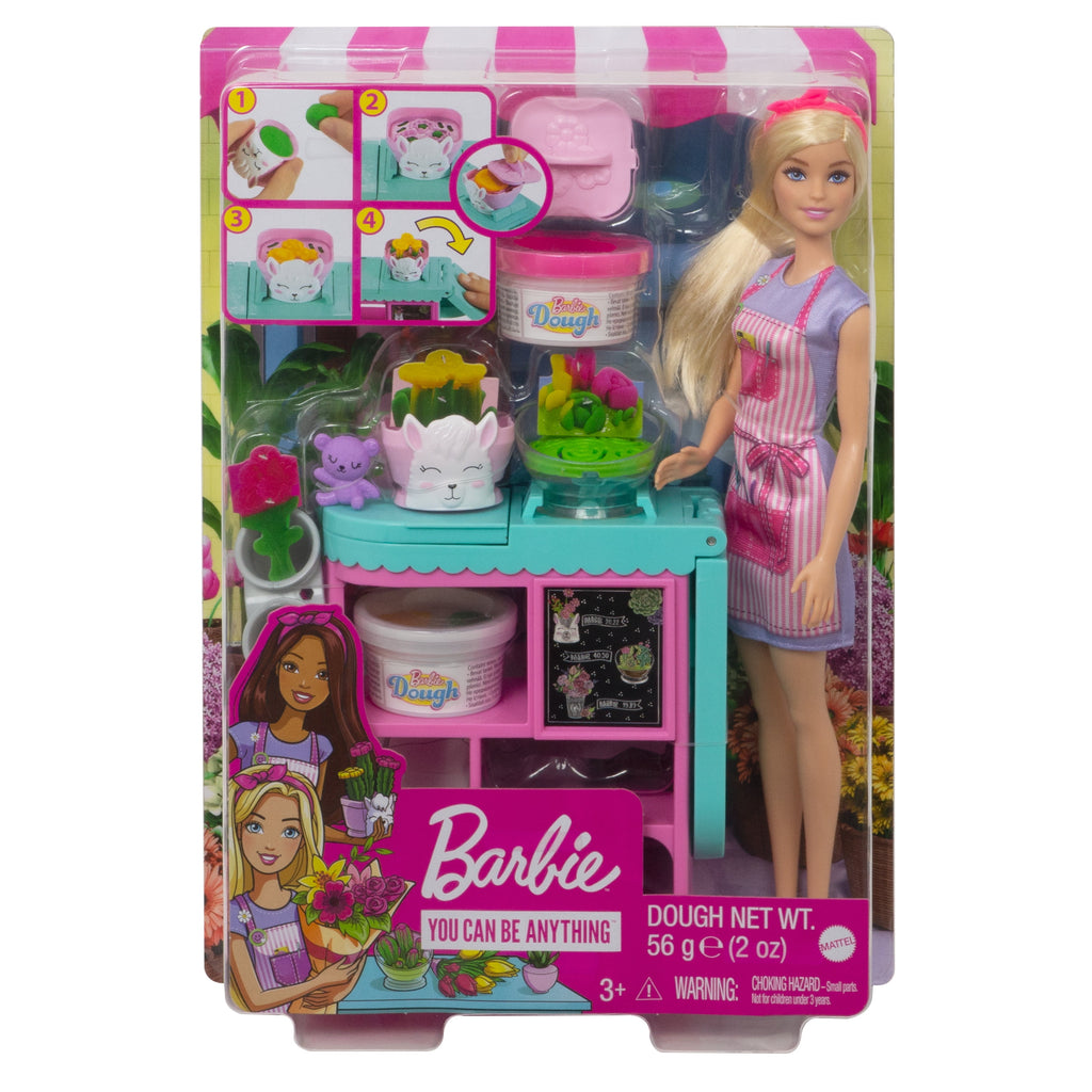 Barbie Careers Florist Doll & Playset with Flower Station, Molds, & Accessories [Walmart Exclusive]