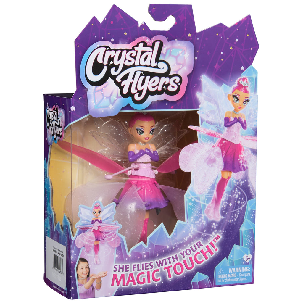 Crystal Flyers, Magical Flying Doll with Crystal Wings, Interactive Kids Toys for Ages 5 and up