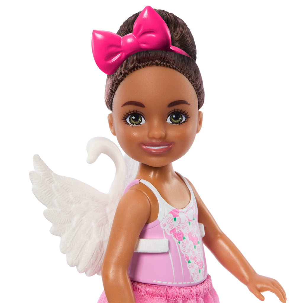 Barbie Chelsea Ballerina Doll & Accessories Set, Career-Themed Brunette Small Doll