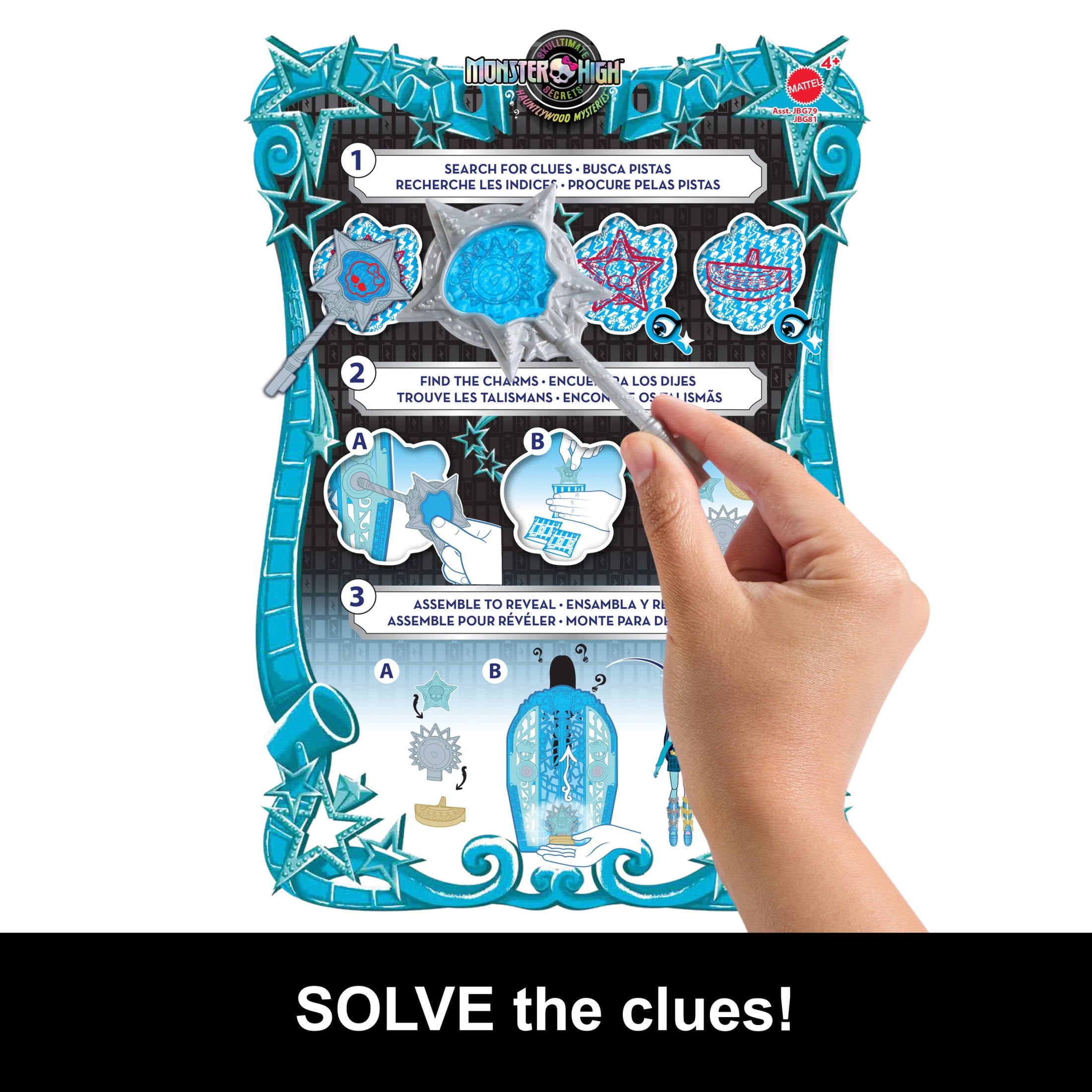 Monster High Skulltimate Secrets Hauntlywood Mysteries Doll, Frankie Stein with 19+ Surprises