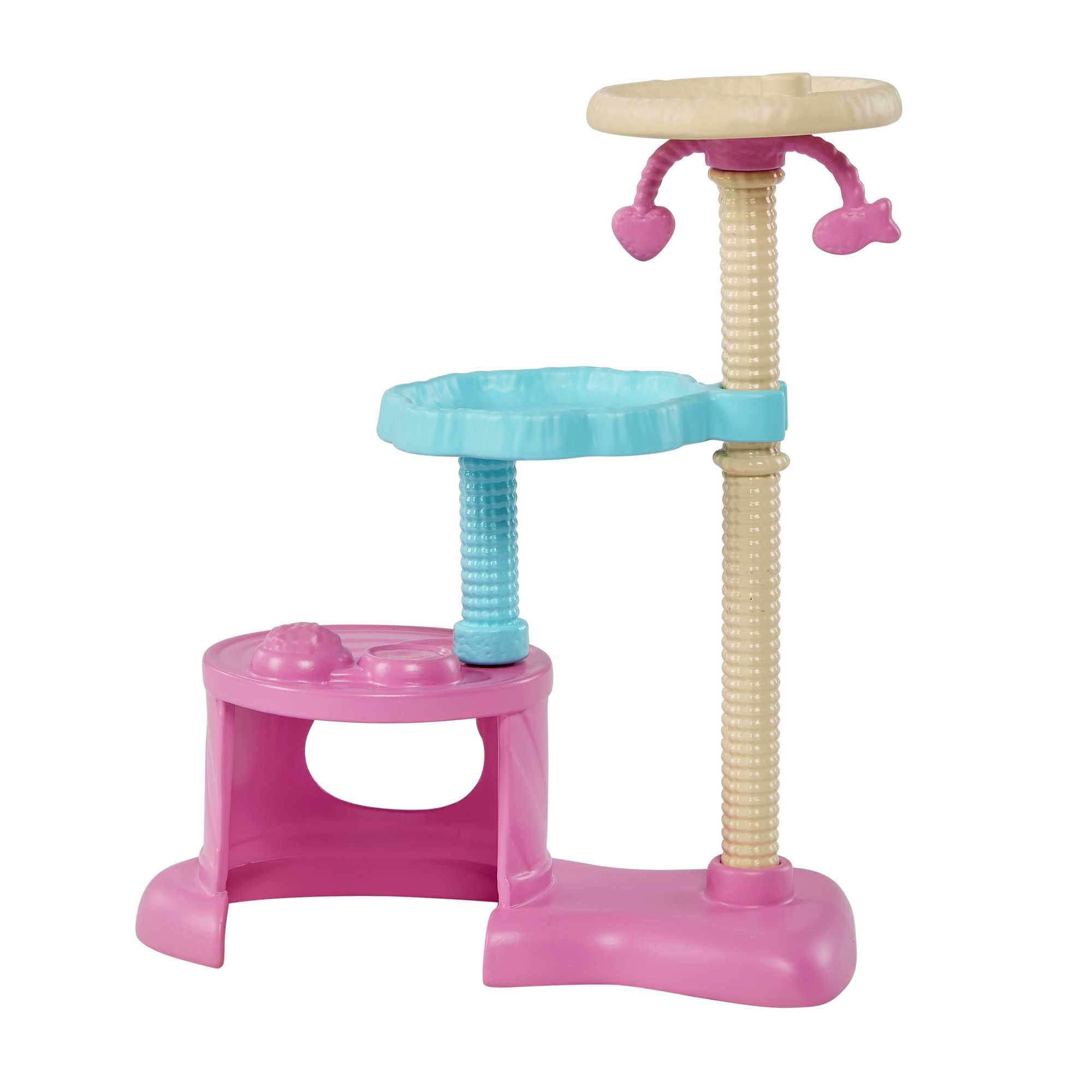 Barbie Kitty Condo Playset with Brunette Fashion Doll, 4 Kittens, Cat Tree & Accessories