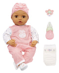 Baby Born My Real Baby Doll Ava, Light Brown Eyes, Soft-Bodied, Kids Ages 3+, Sounds, Drinks & Wets, Cries