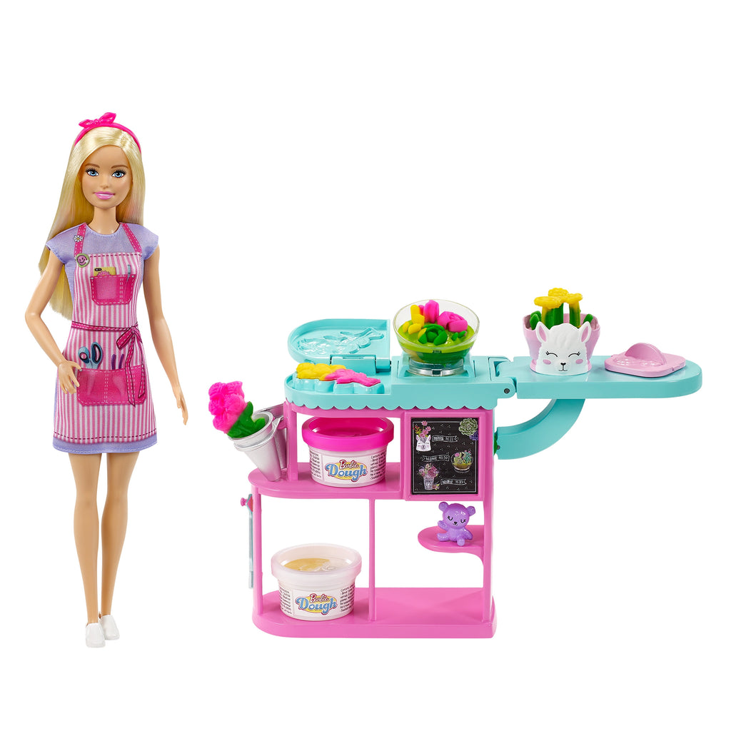 Barbie Careers Florist Doll & Playset with Flower Station, Molds, & Accessories [Walmart Exclusive]
