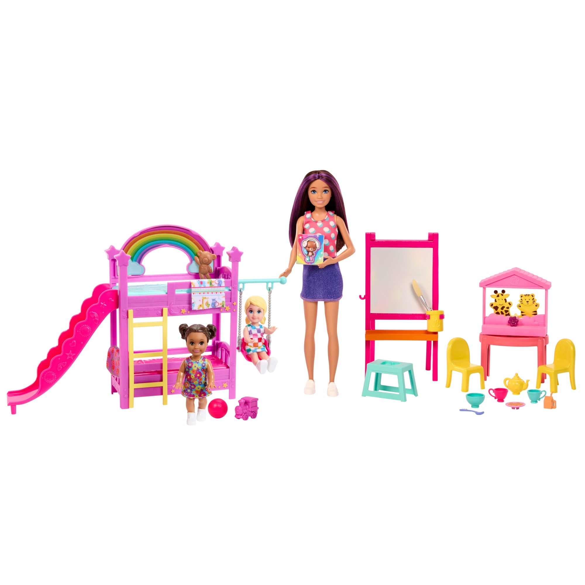 Barbie Skipper Babysitters Inc. Ultimate Daycare Playset with 3 Dolls, Furniture & 15+ Accessories