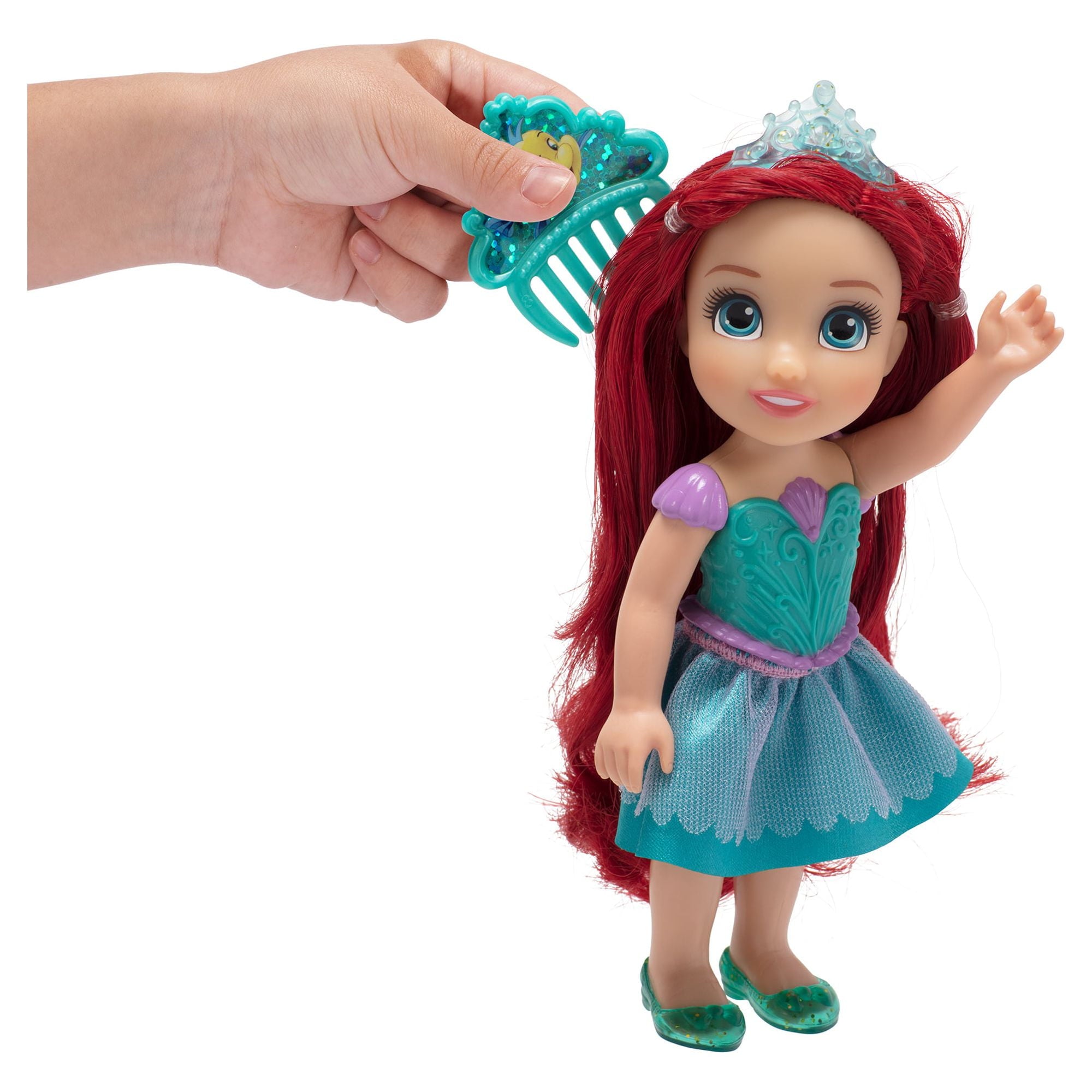 Disney Princess The Little Mermaid Petite Ariel 6 inch Fashion Doll with Beautiful Outfit and Comb