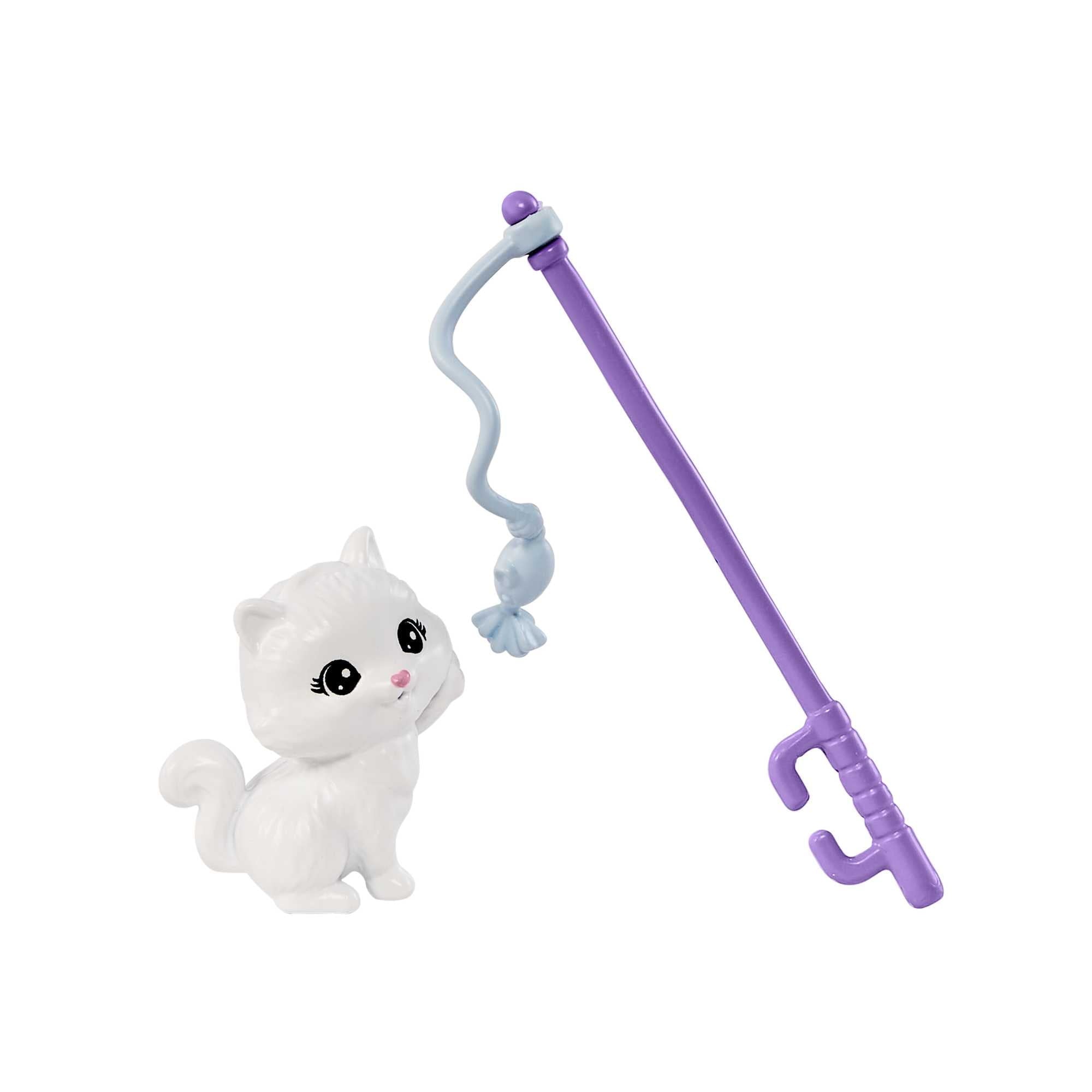 Barbie Kitty Condo Playset with Brunette Fashion Doll, 4 Kittens, Cat Tree & Accessories