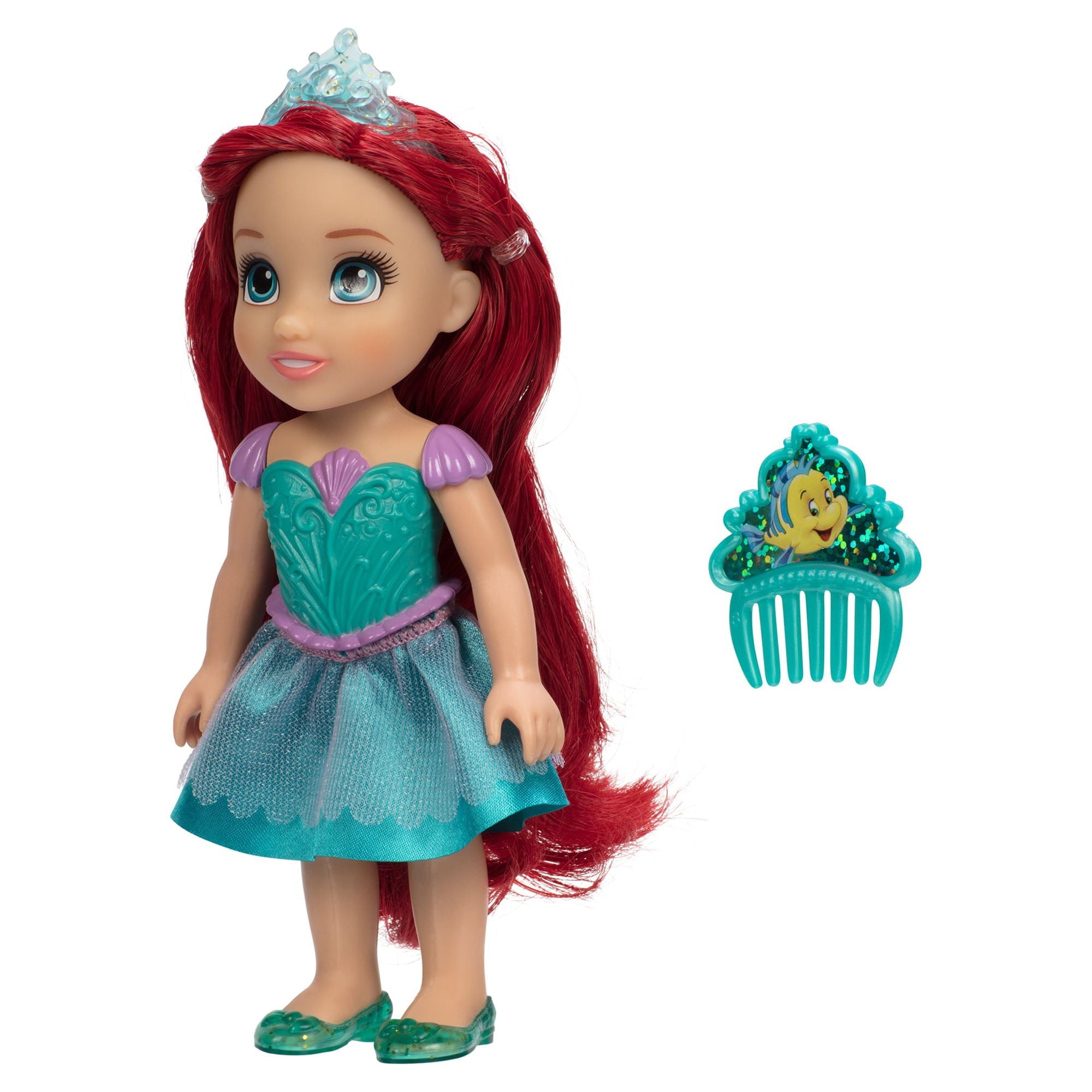 Disney Princess The Little Mermaid Petite Ariel 6 inch Fashion Doll with Beautiful Outfit and Comb