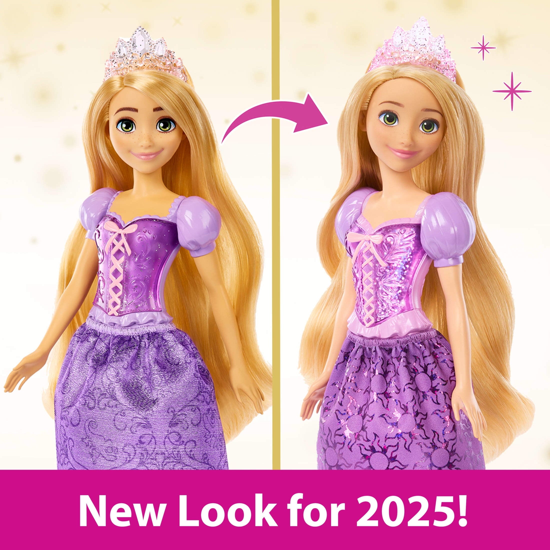 Disney Princess Rapunzel Fashion Doll with Blond Hair, Blue Eyes & Tiara Accessory