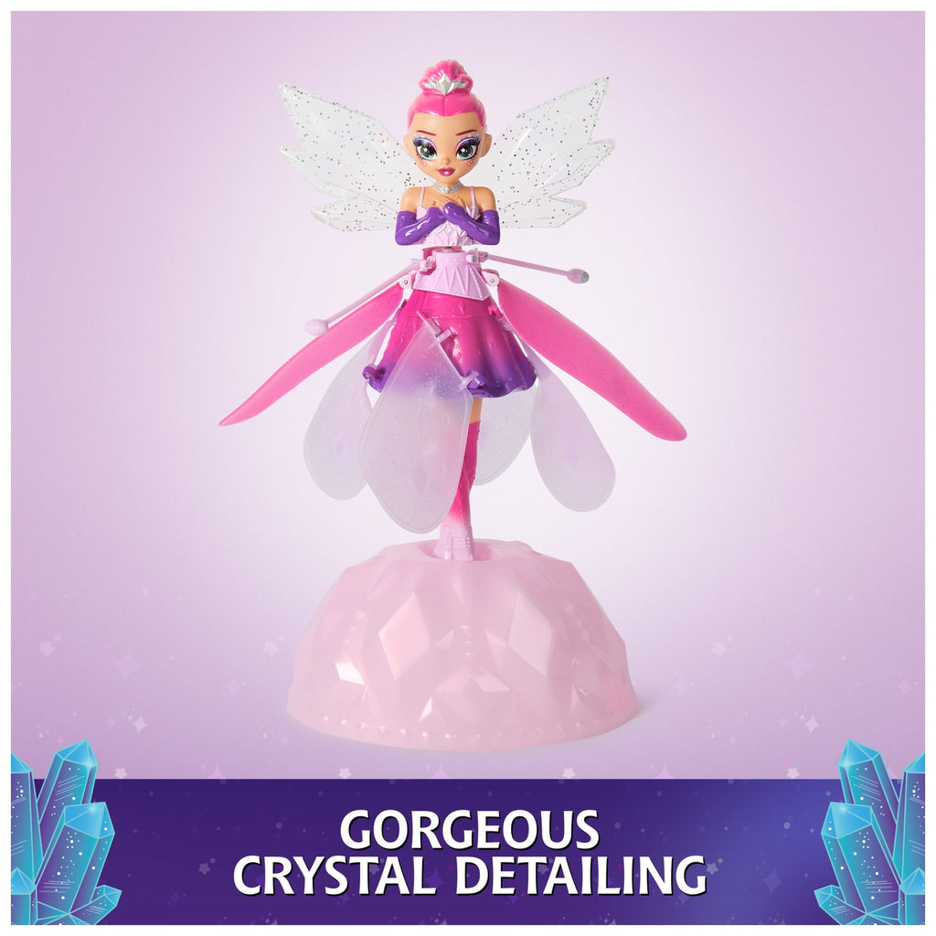 Crystal Flyers, Magical Flying Doll with Crystal Wings, Interactive Kids Toys for Ages 5 and up